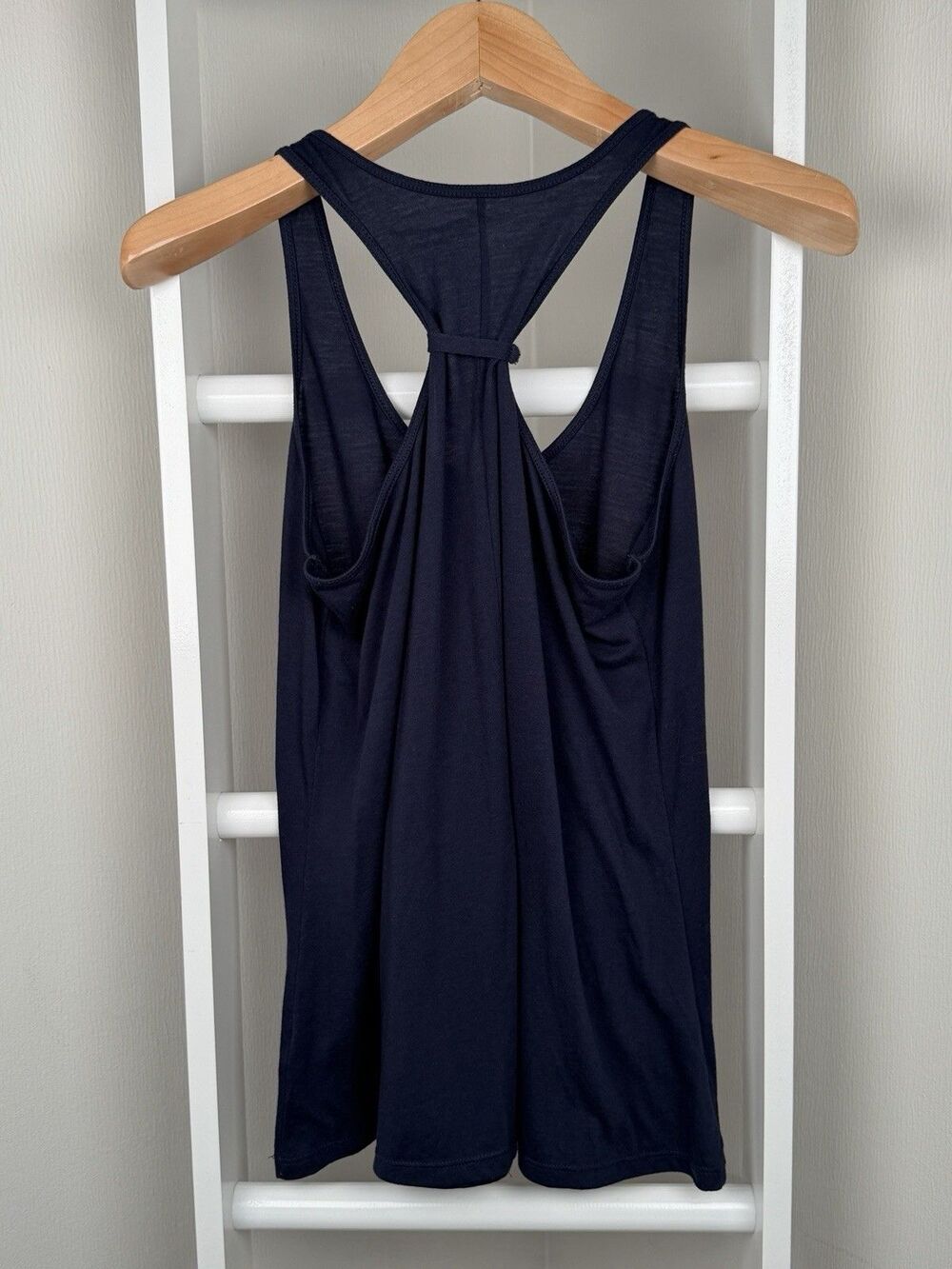 Notre Dame Athletic Knit Tank Top Champion Womens L Navy Racerback Activewear EC - Picture 6 of 11